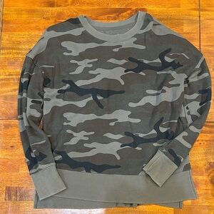 Time and Tru Men's Camouflage Crewneck Sweater